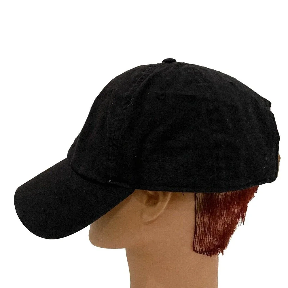 Jordan Jumpman Adjustable Hat Black Embroidered Logo Strapback Baseball Cap